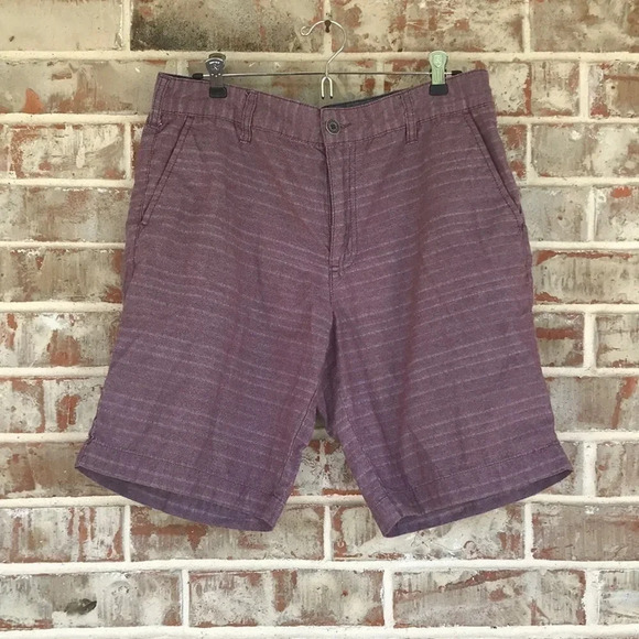 Retrofit Mauve Tailored Men’s Cotton Shorts - Picture 1 of 10